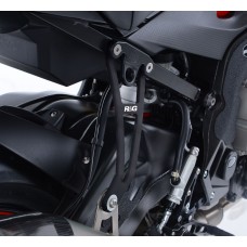 R&G Racing Exhaust Hanger & Left Hand Footrest Blanking Plate (kit) with Akrapovic Exhaust for BMW S1000R '17-'22 R&G Racing Exhaust Hanger & Left Hand Footrest Blanking Plate (kit) with Akrapovic Exhaust for BMW S1000R '17-'22